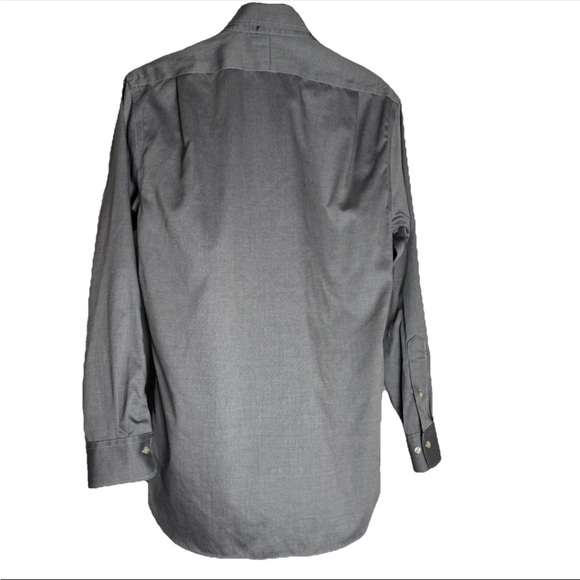 Polo Ralph Lauren Long Sleeve Gray Button Up Shirt Men’s Size 15 32/33 Slim Fit - Picture 2 of 8